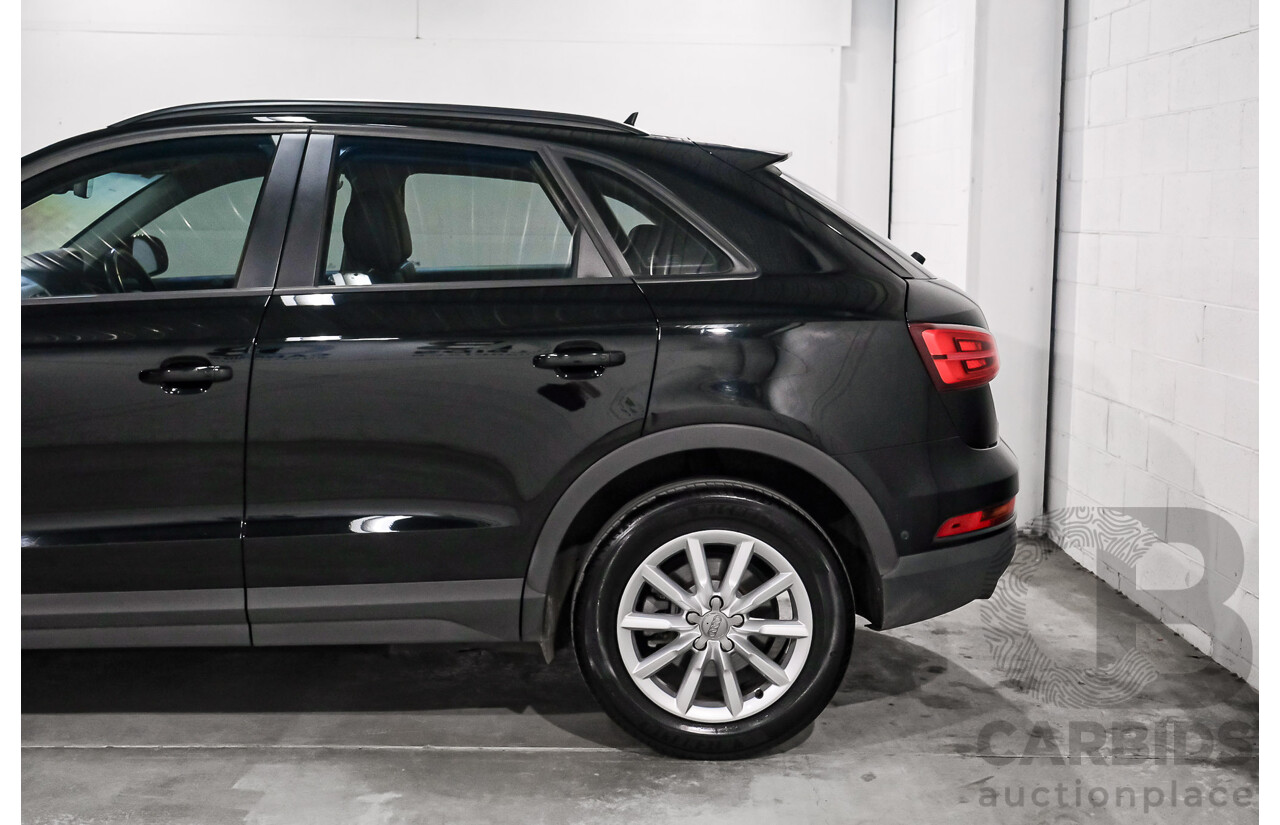 05/2016 Audi Q3 2.0 TDI Quattro 110kW (AWD) 8U MY15 4D Wagon Myth Black Metallic Turbo Diesel 2.0L