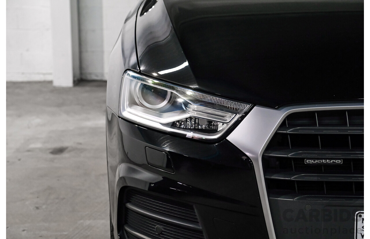 05/2016 Audi Q3 2.0 TDI Quattro 110kW (AWD) 8U MY15 4D Wagon Myth Black Metallic Turbo Diesel 2.0L