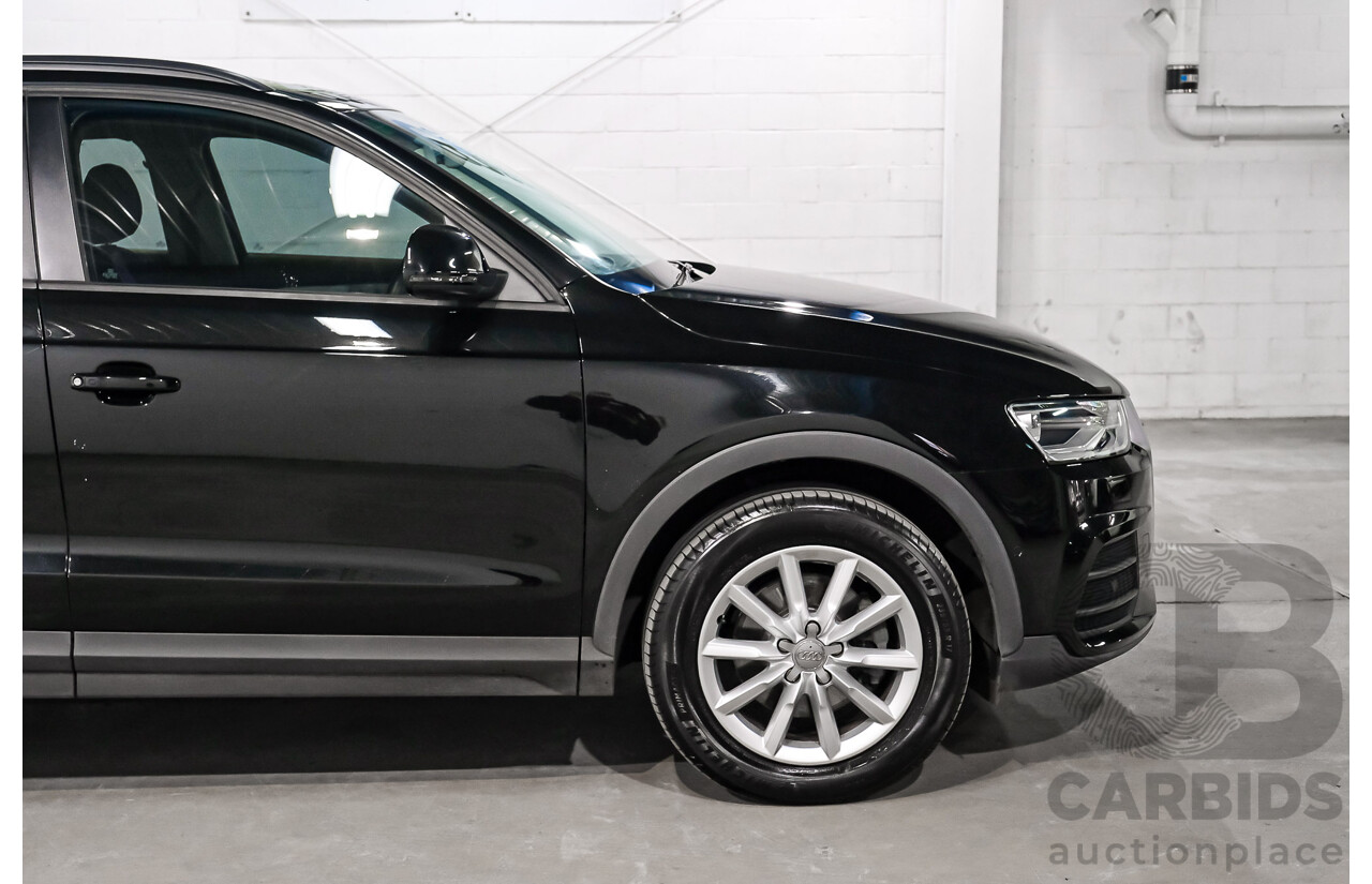 05/2016 Audi Q3 2.0 TDI Quattro 110kW (AWD) 8U MY15 4D Wagon Myth Black Metallic Turbo Diesel 2.0L