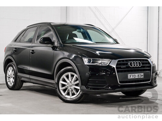 05/2016 Audi Q3 2.0 TDI Quattro 110kW (AWD) 8U MY15 4D Wagon Myth Black Metallic Turbo Diesel 2.0L