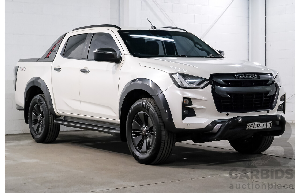 02/2021 Isuzu D-Max X-Terrain (4x4) RG MY21 Crew Cab Utility Marble White Turbo Diesel 3.0L