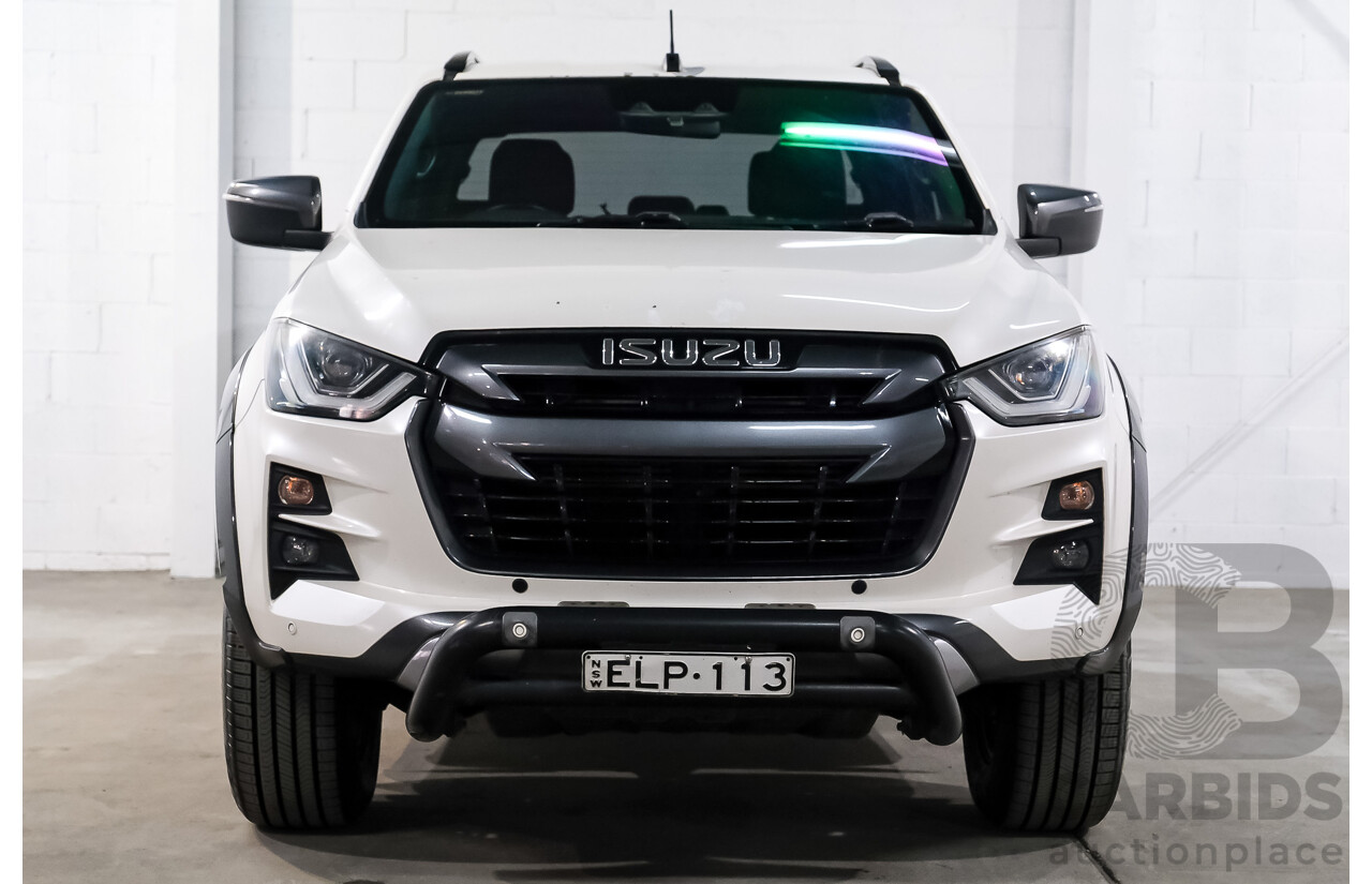 02/2021 Isuzu D-Max X-Terrain (4x4) RG MY21 Crew Cab Utility Marble White Turbo Diesel 3.0L