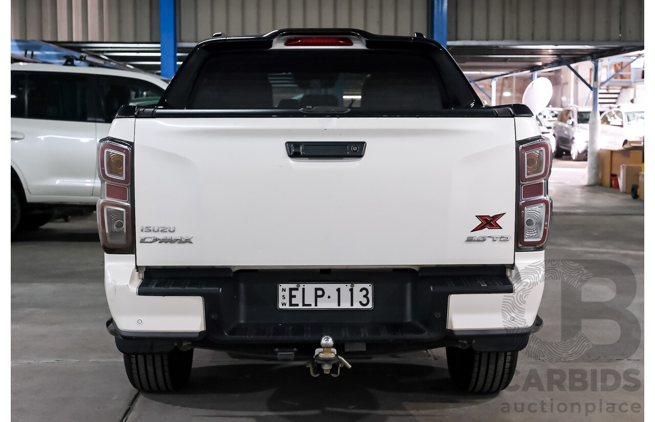 02/2021 Isuzu D-Max X-Terrain (4x4) RG MY21 Crew Cab Utility Marble White Turbo Diesel 3.0L