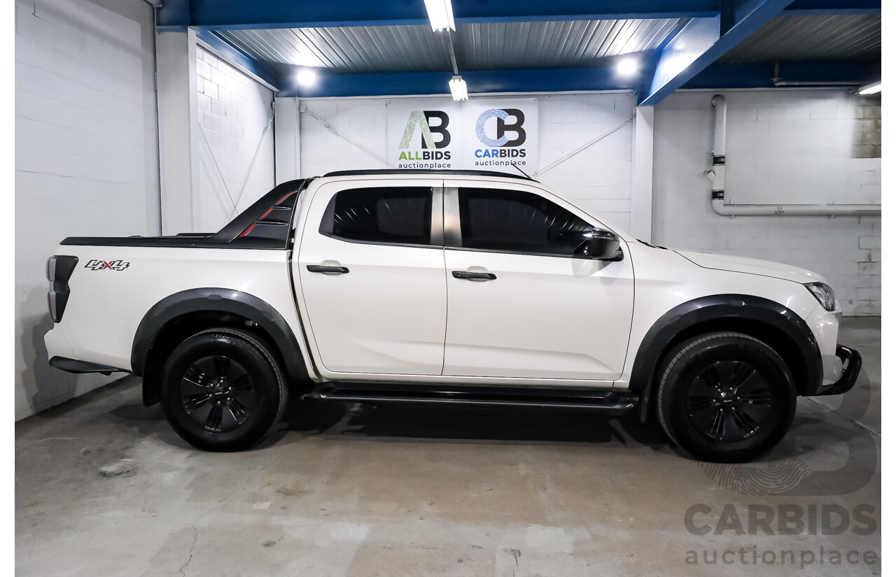 02/2021 Isuzu D-Max X-Terrain (4x4) RG MY21 Crew Cab Utility Marble White Turbo Diesel 3.0L