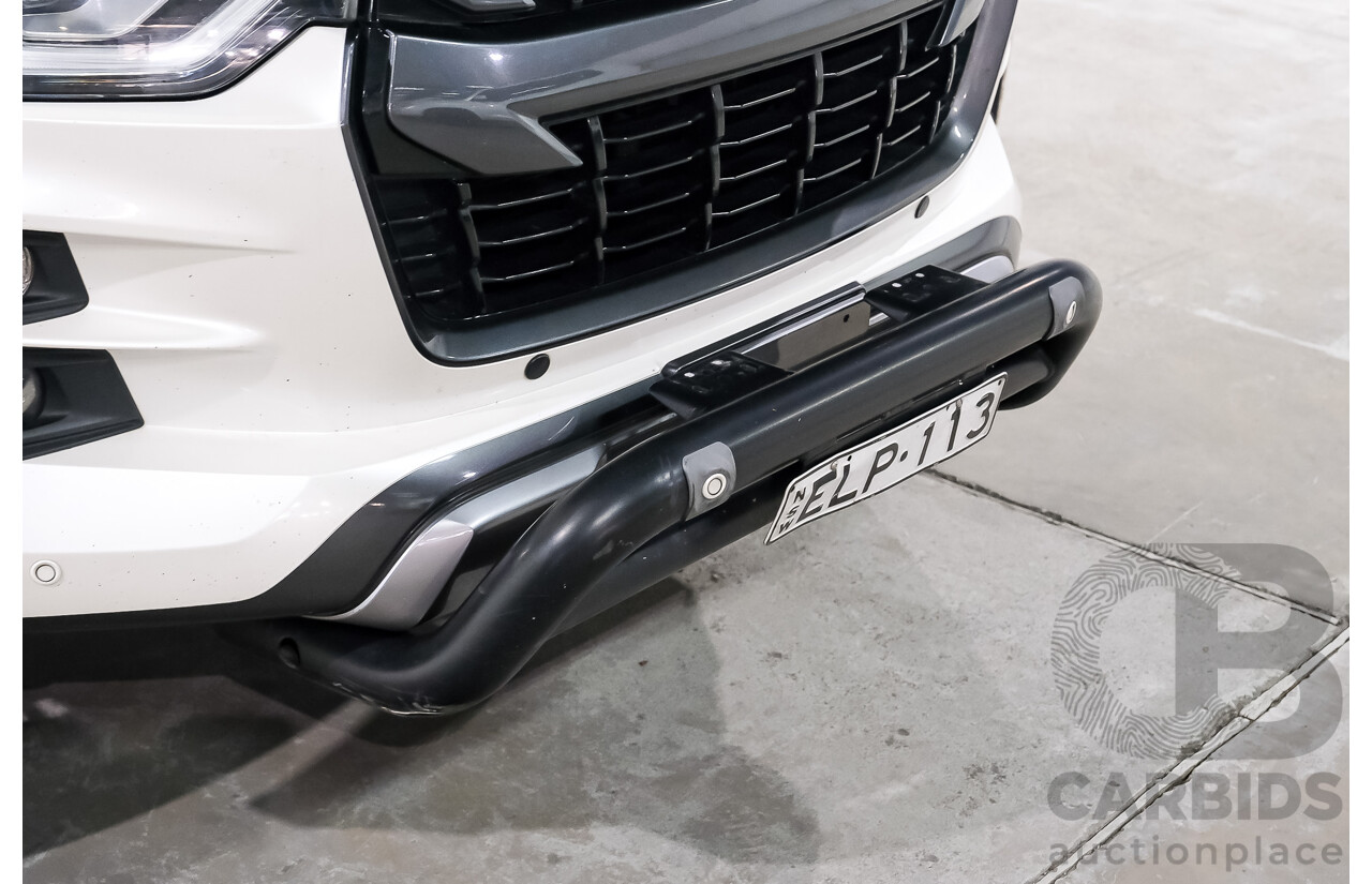 02/2021 Isuzu D-Max X-Terrain (4x4) RG MY21 Crew Cab Utility Marble White Turbo Diesel 3.0L