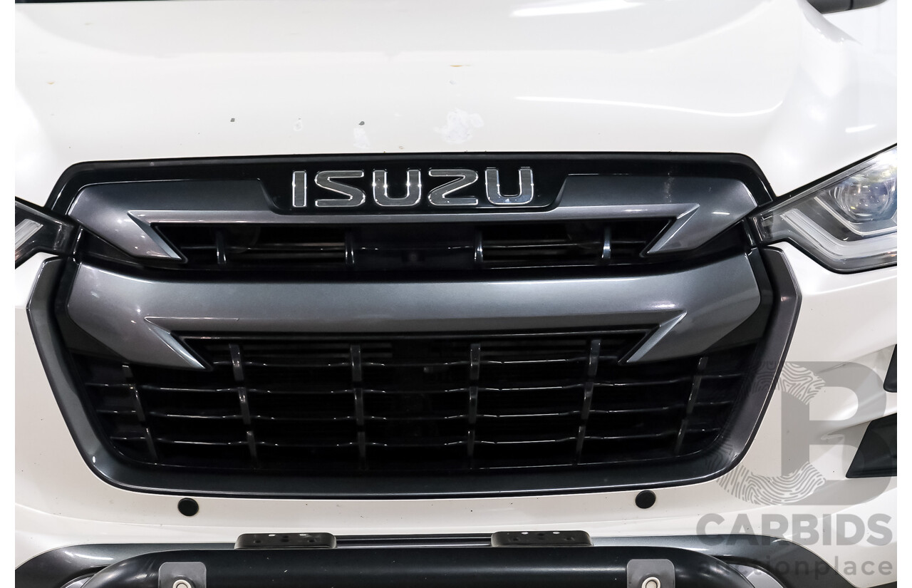 02/2021 Isuzu D-Max X-Terrain (4x4) RG MY21 Crew Cab Utility Marble White Turbo Diesel 3.0L
