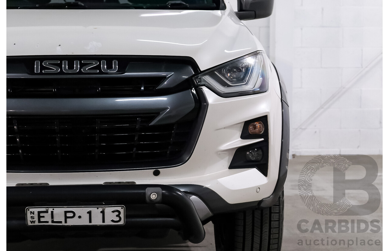 02/2021 Isuzu D-Max X-Terrain (4x4) RG MY21 Crew Cab Utility Marble White Turbo Diesel 3.0L