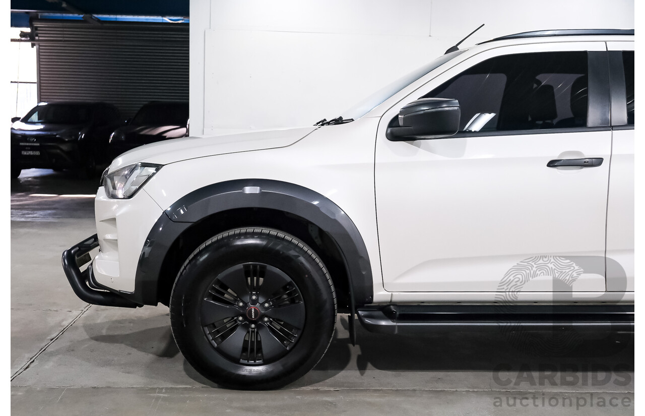 02/2021 Isuzu D-Max X-Terrain (4x4) RG MY21 Crew Cab Utility Marble White Turbo Diesel 3.0L