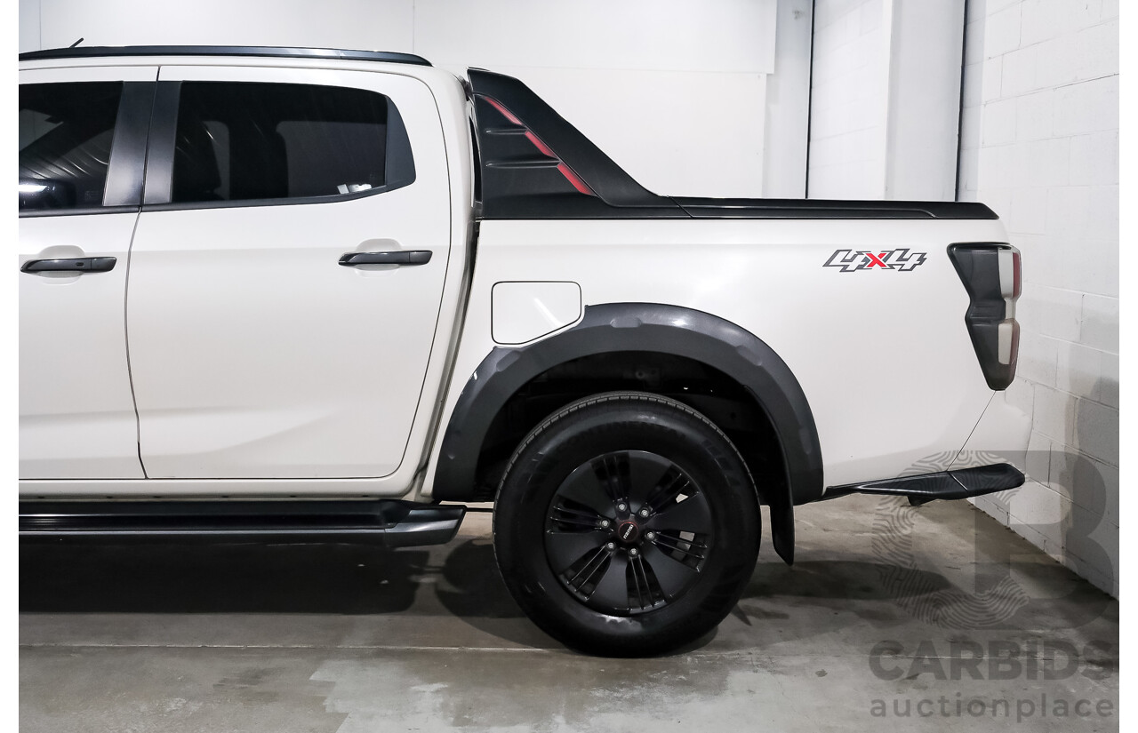 02/2021 Isuzu D-Max X-Terrain (4x4) RG MY21 Crew Cab Utility Marble White Turbo Diesel 3.0L