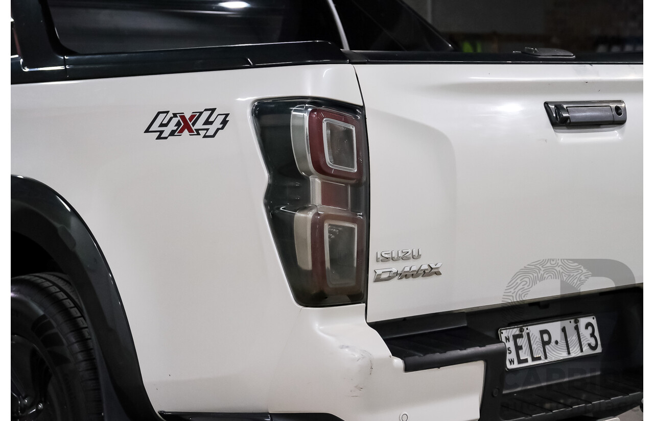 02/2021 Isuzu D-Max X-Terrain (4x4) RG MY21 Crew Cab Utility Marble White Turbo Diesel 3.0L