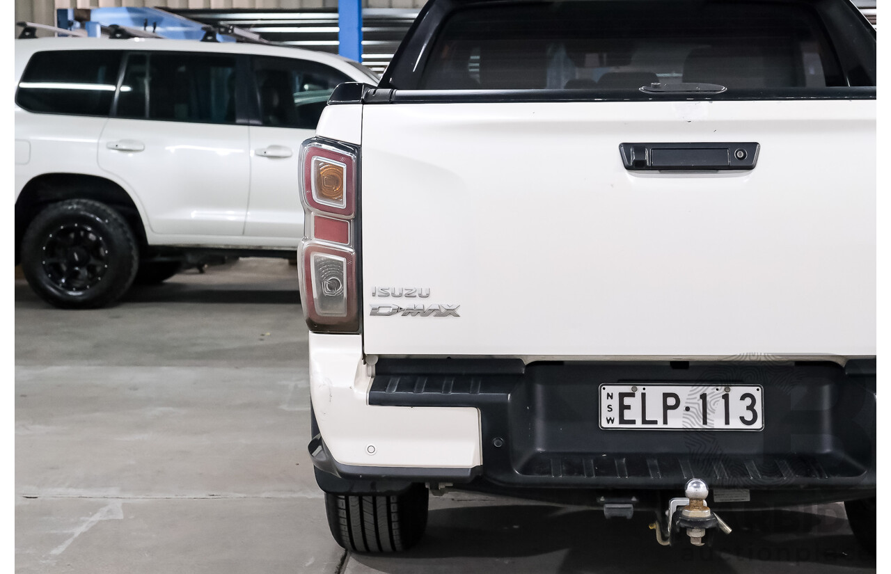 02/2021 Isuzu D-Max X-Terrain (4x4) RG MY21 Crew Cab Utility Marble White Turbo Diesel 3.0L
