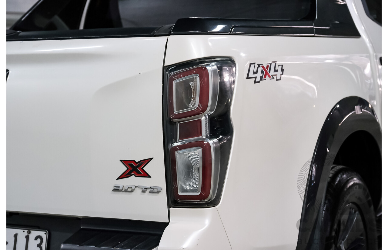 02/2021 Isuzu D-Max X-Terrain (4x4) RG MY21 Crew Cab Utility Marble White Turbo Diesel 3.0L