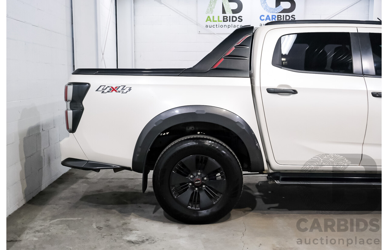 02/2021 Isuzu D-Max X-Terrain (4x4) RG MY21 Crew Cab Utility Marble White Turbo Diesel 3.0L