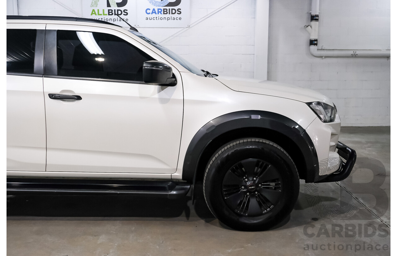 02/2021 Isuzu D-Max X-Terrain (4x4) RG MY21 Crew Cab Utility Marble White Turbo Diesel 3.0L