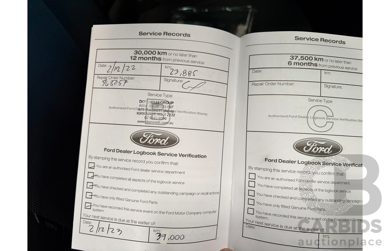 11/2021 Ford Ranger XLT 2.0 (4x4) PX MKIII MY21.75 Double Cab P/Up Absolute Black Turbo Diesel 2.0L