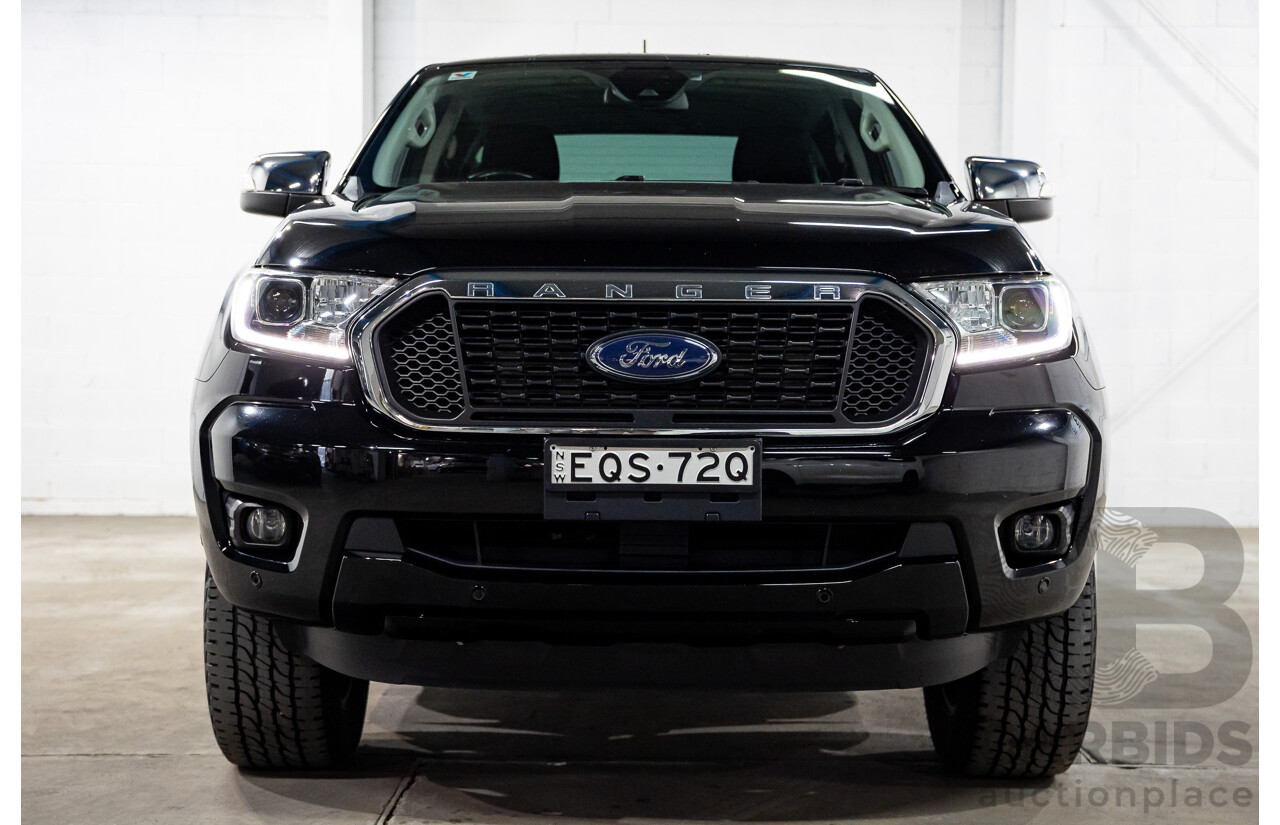 11/2021 Ford Ranger XLT 2.0 (4x4) PX MKIII MY21.75 Double Cab P/Up Absolute Black Turbo Diesel 2.0L