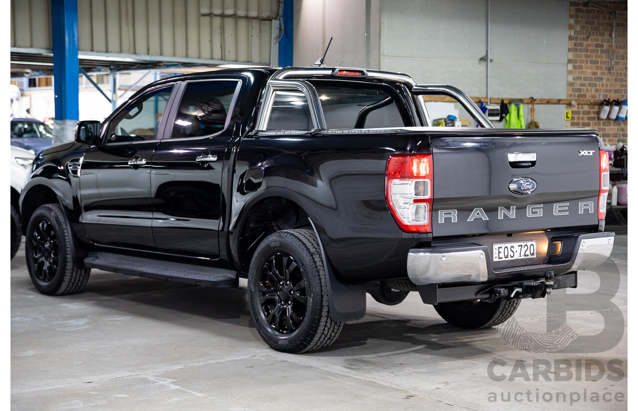 11/2021 Ford Ranger XLT 2.0 (4x4) PX MKIII MY21.75 Double Cab P/Up Absolute Black Turbo Diesel 2.0L
