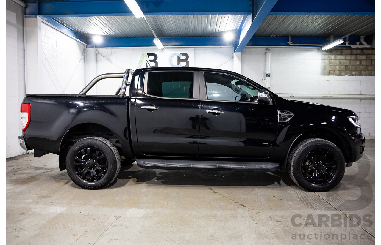 11/2021 Ford Ranger XLT 2.0 (4x4) PX MKIII MY21.75 Double Cab P/Up Absolute Black Turbo Diesel 2.0L
