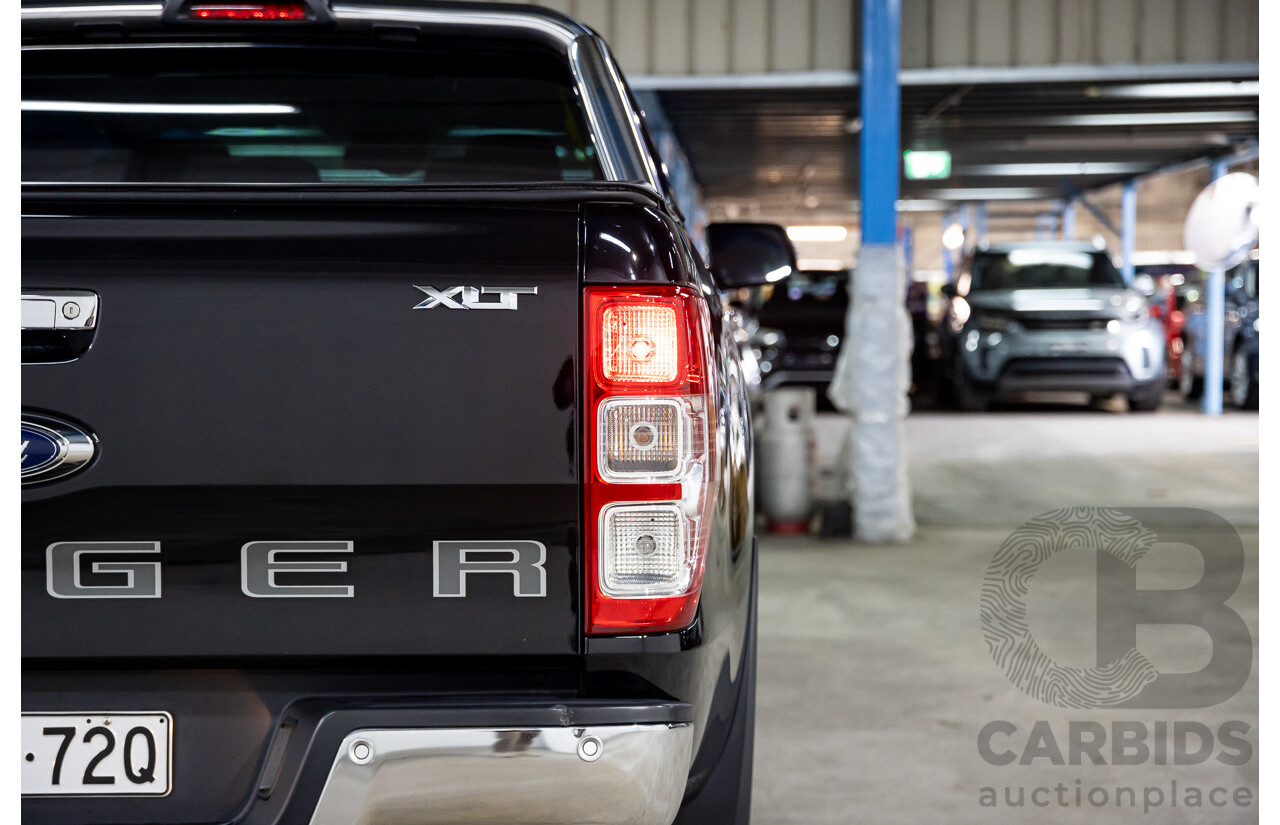 11/2021 Ford Ranger XLT 2.0 (4x4) PX MKIII MY21.75 Double Cab P/Up Absolute Black Turbo Diesel 2.0L