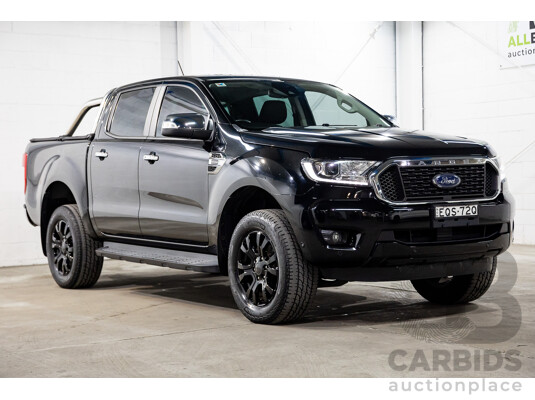 11/2021 Ford Ranger XLT 2.0 (4x4) PX MKIII MY21.75 Double Cab P/Up Absolute Black Turbo Diesel 2.0L