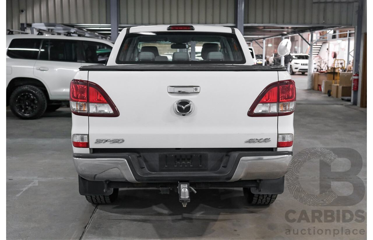 11/2016 Mazda Bt-50 XTR Hi-Rider MY16 Dual Cab Utility White Turbo Diesel 3.2L