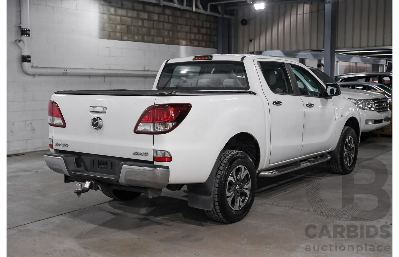 11/2016 Mazda Bt-50 XTR Hi-Rider MY16 Dual Cab Utility White Turbo Diesel 3.2L