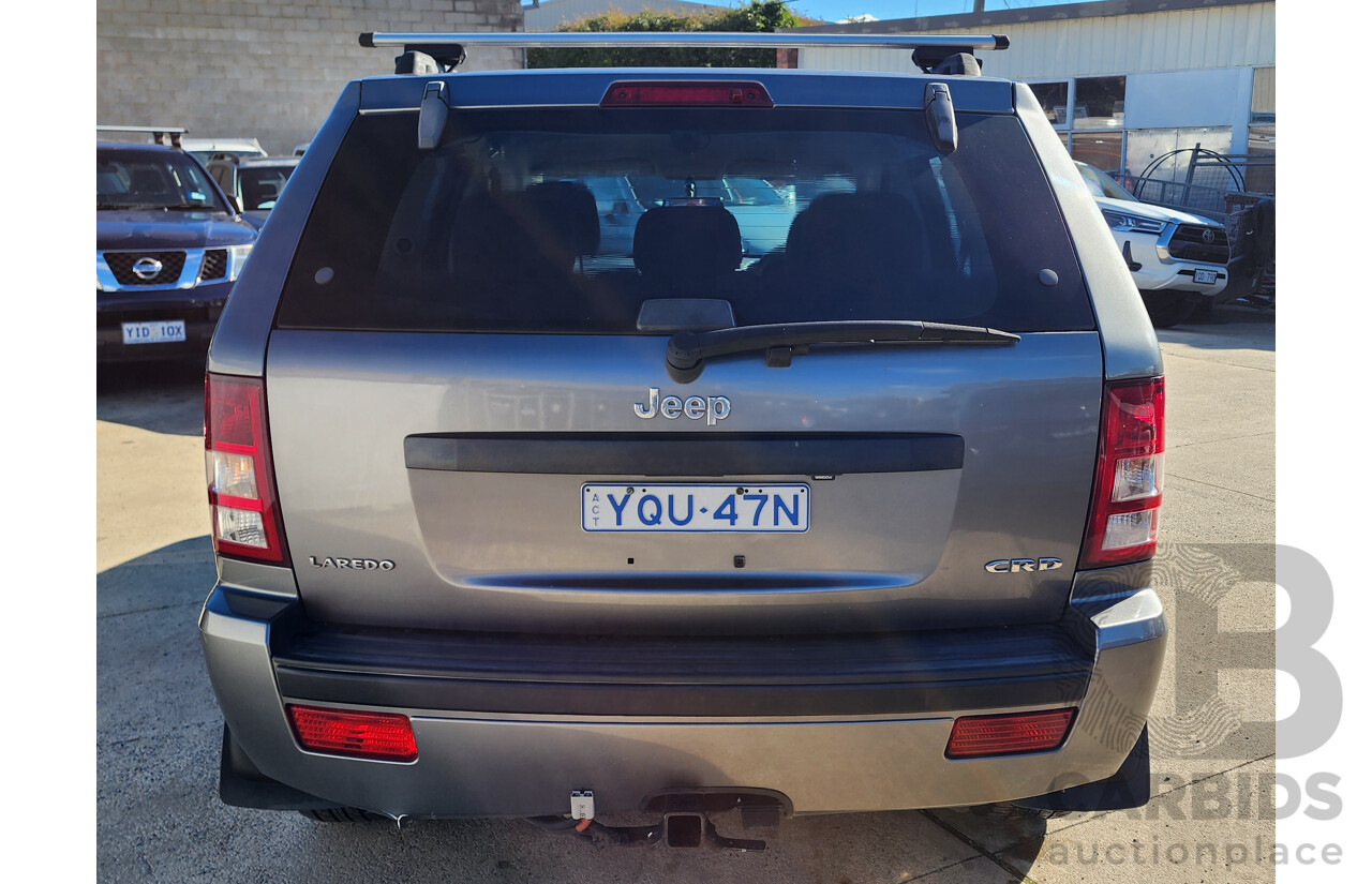01/2009 Jeep Grand Cherokee Laredo (4x4) WH MY08 4d Wagon Grey 3.0L