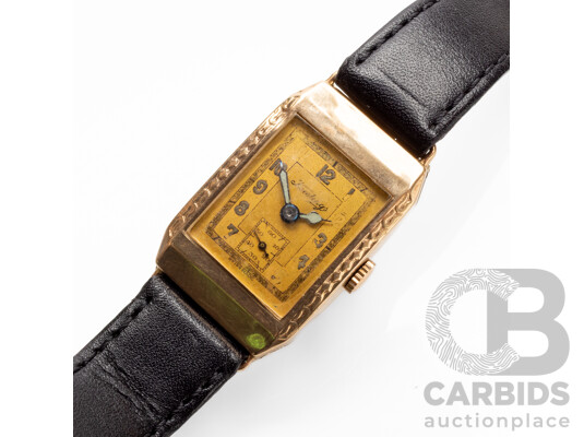 Vintage 9ct Gold Manual Hand Wind Watch by Handley