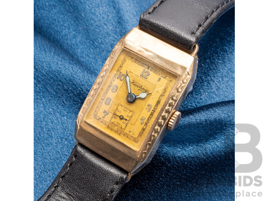 Vintage 9ct Gold Manual Hand Wind Watch by Handley