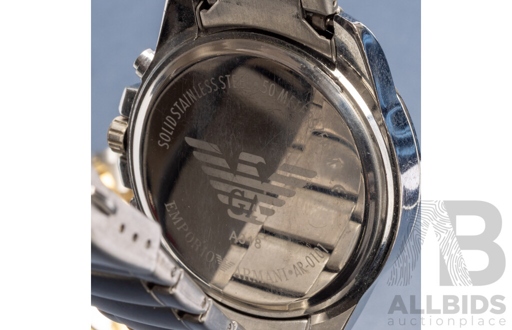 Collection of Watches Aragon Automatic, Emporio Armani & Guess - Lot of 4