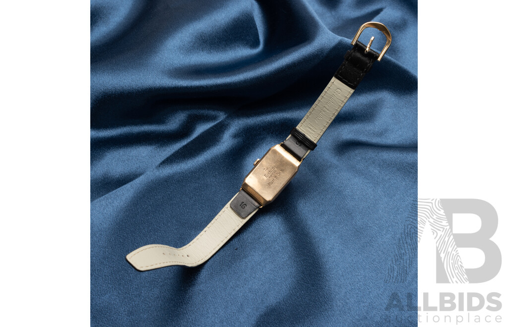 Vintage 9ct Gold Manual Hand Wind Watch by Handley