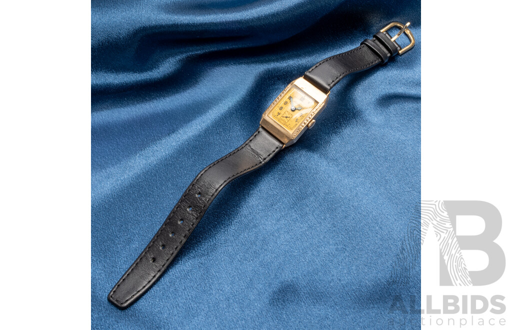 Vintage 9ct Gold Manual Hand Wind Watch by Handley