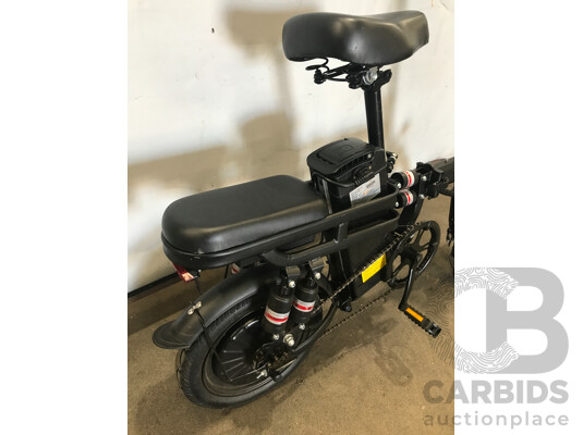 Black Single Speed Electric Bike