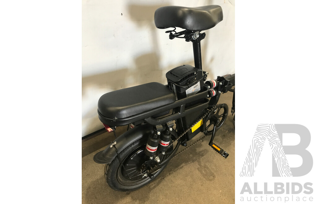 Black Single Speed Electric Bike