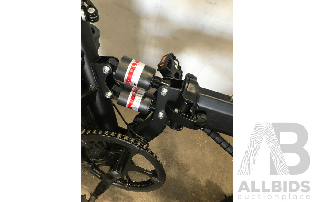 Black Single Speed Electric Bike