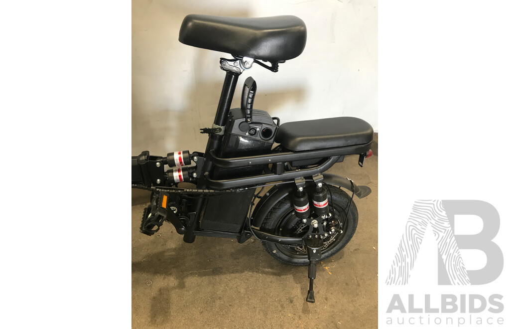 Black Single Speed Electric Bike