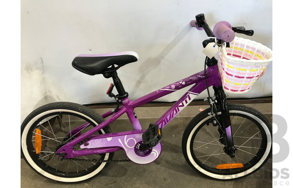 Assorted Childrens Push Bikes - Lot of 4