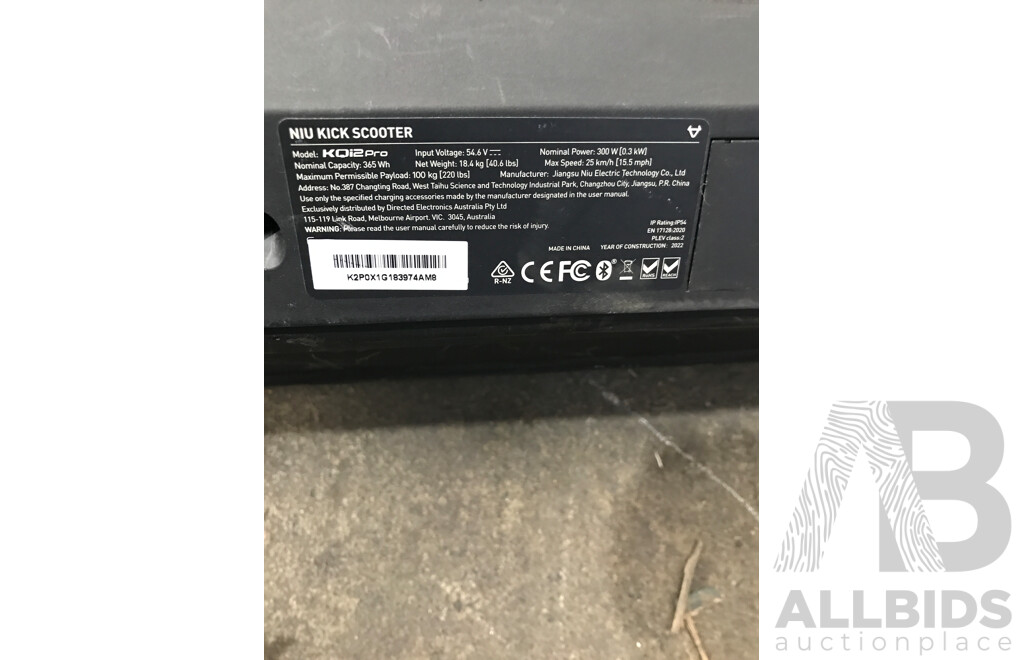 NIU KQi2 Pro Sport Electric Kick Scooter