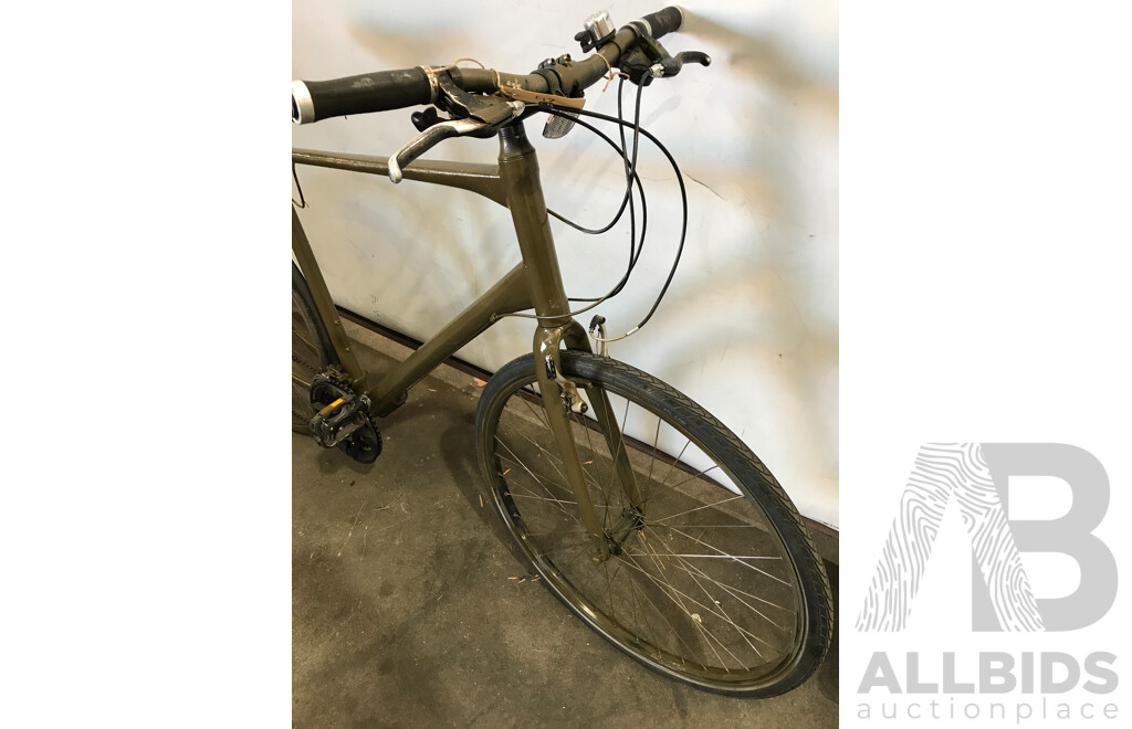 Olive Green Sprayed 18 Speed Road Bike