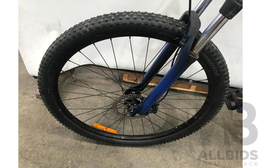 Blue Spray Painted 18 Speed Mountian Bike