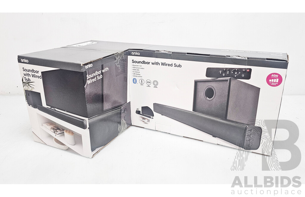 Anko Soundbar W/ Wired Sub