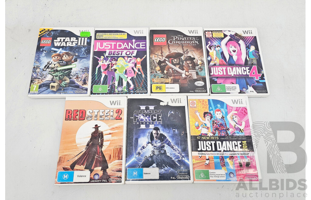 Assorted Lot of Wii Games