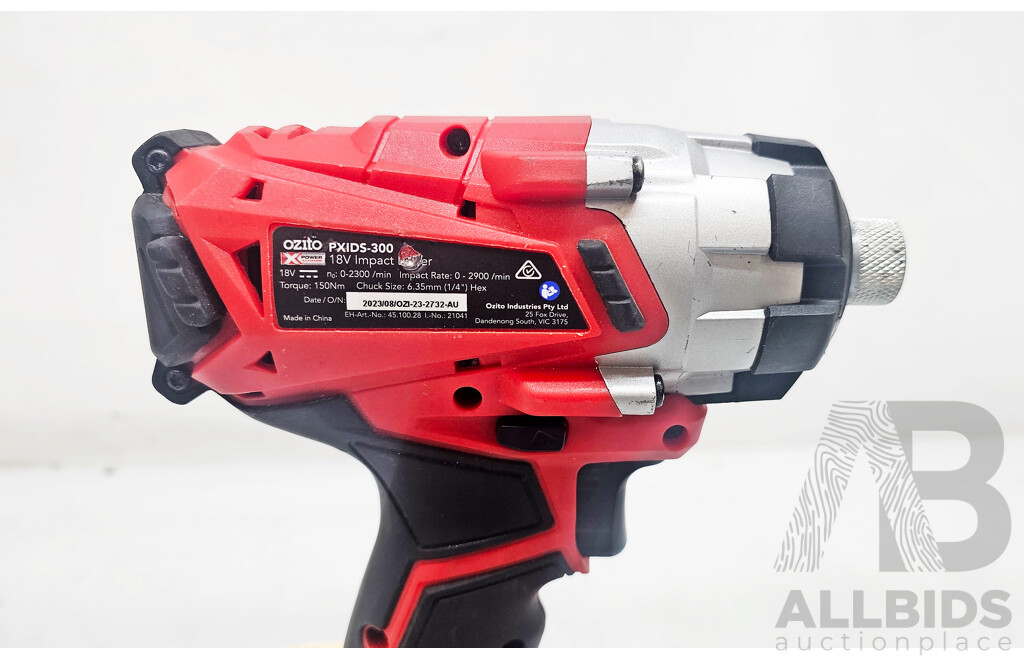 Ozito (PXIDS-300) Impact Drill W/ Battery