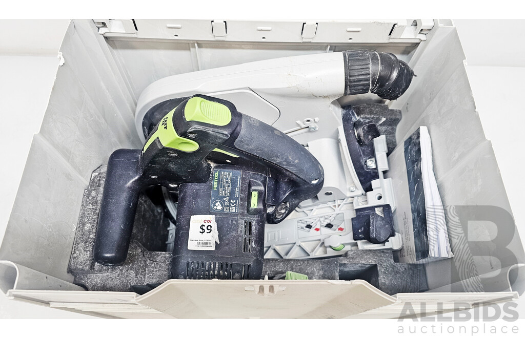 Festool (TS-75 EBQ) 210mm Plunge Cut Circular Saw W/ Case