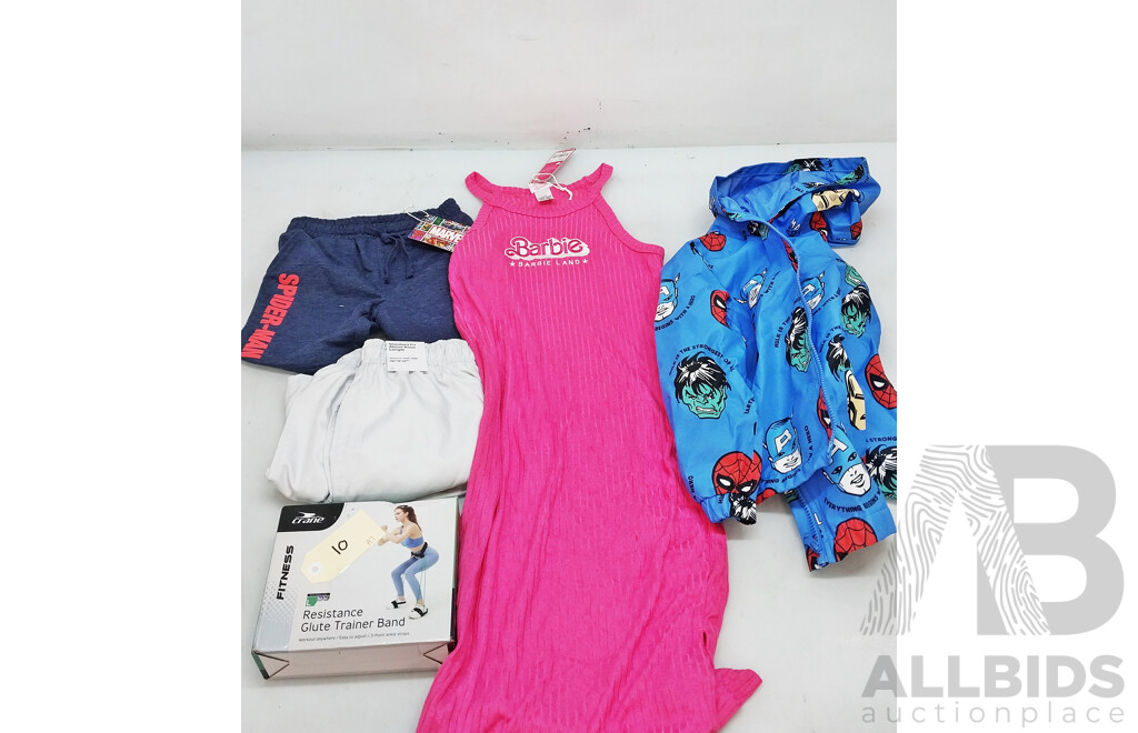 Assorted Clothes & Resistance Band