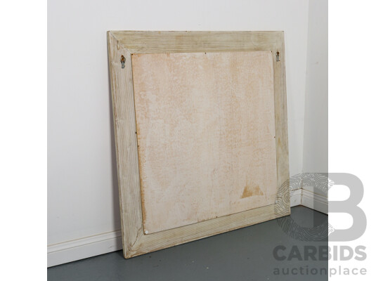 Rectangular Wooden Framed Mirror