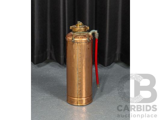 Vintage Nu-Swift Copper Fire Extinguisher