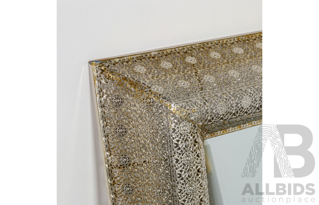 Rectangular Metal Framed Mirror