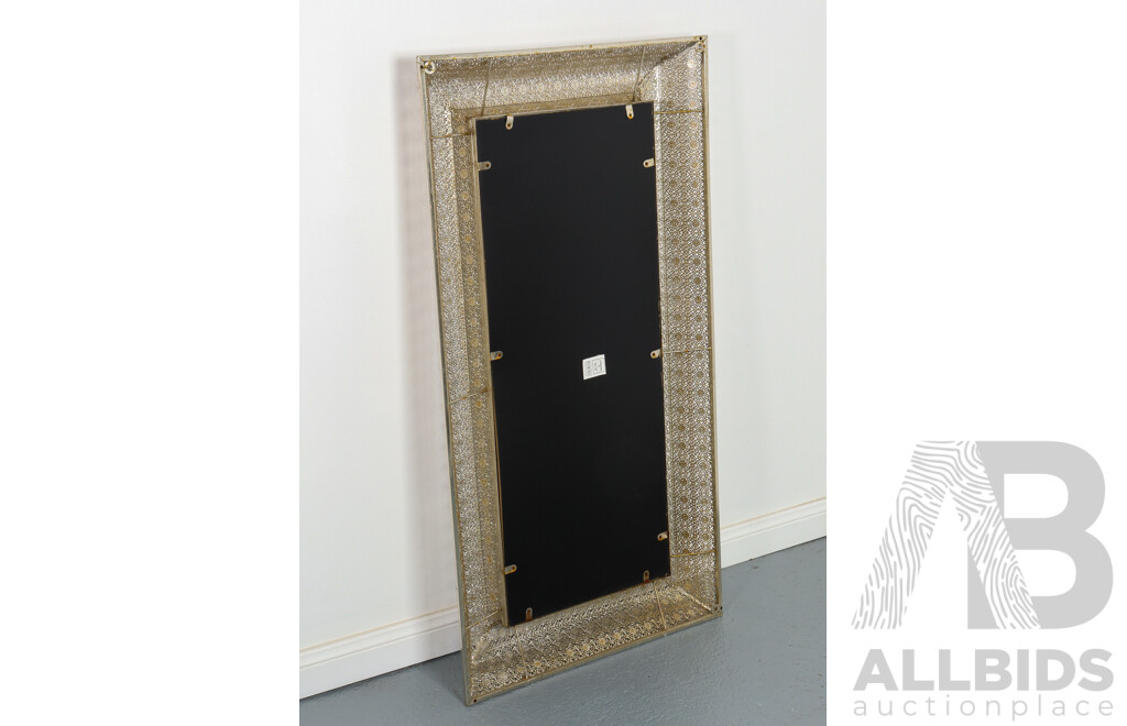 Rectangular Metal Framed Mirror