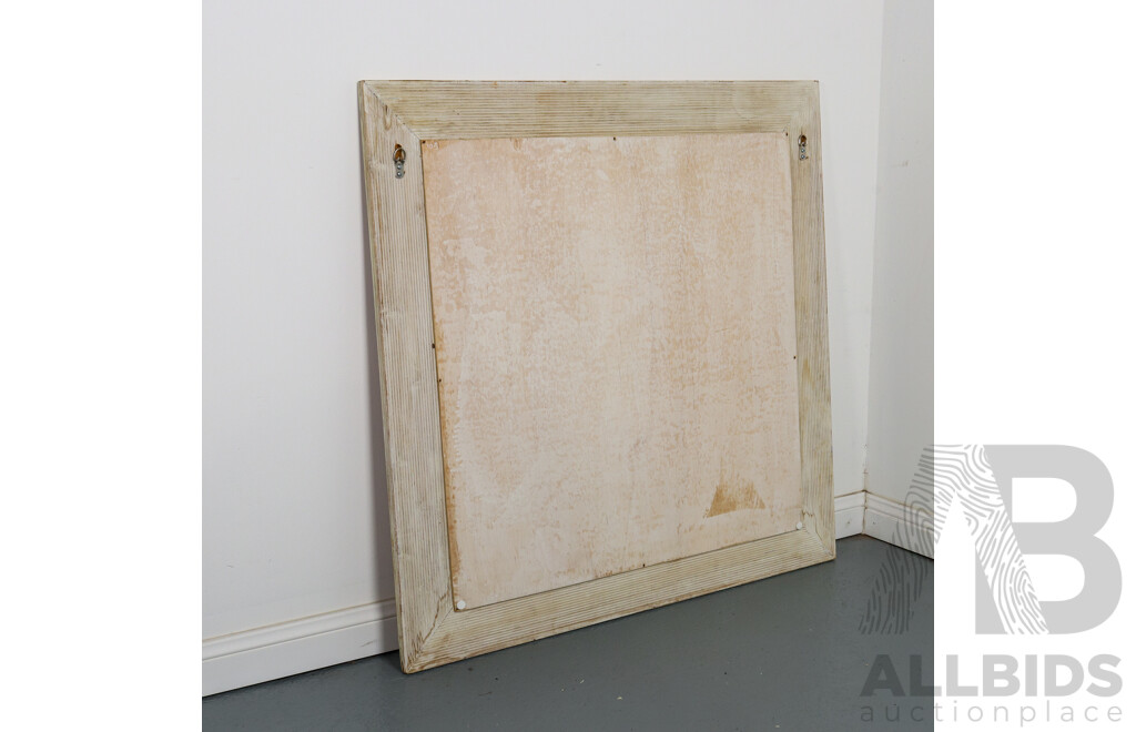 Rectangular Wooden Framed Mirror